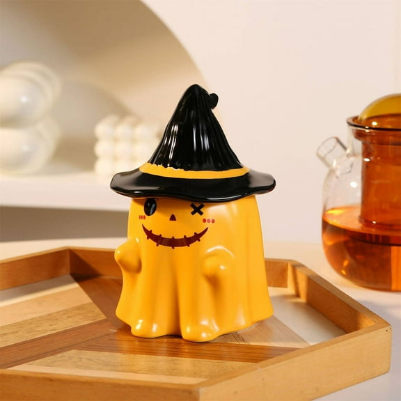 Uioepy Liquidation Halloween Ghost Mug Orange A 16Oz Chic Halloween Mug Set With Lids Perfect Couples' Gift For Enchanting Coffee & Tea Moments ??✨ Glass&Bottle Kitchen Cups