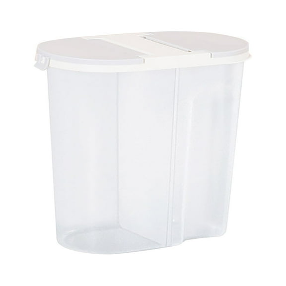 Uioepy Liquidation The Kitchen Moisture-Proof Sealed Container Is A Square Plastic Transparent Grain And Cereal Preservation Container In White Closed Capacity Boxes Food Storage Storage Dry Compartme