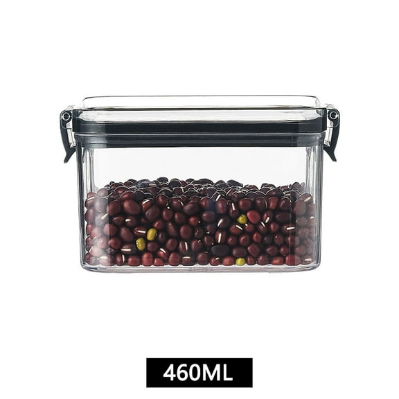 Uioepy Liquidation Square Transparent Sealed Can 460Ml A Square Transparent Airtight Jar Fresh Keeping Box Kitchen Grain Storage Jar Snack Dried Fruit Storage Jar Storage Containers Storage Container