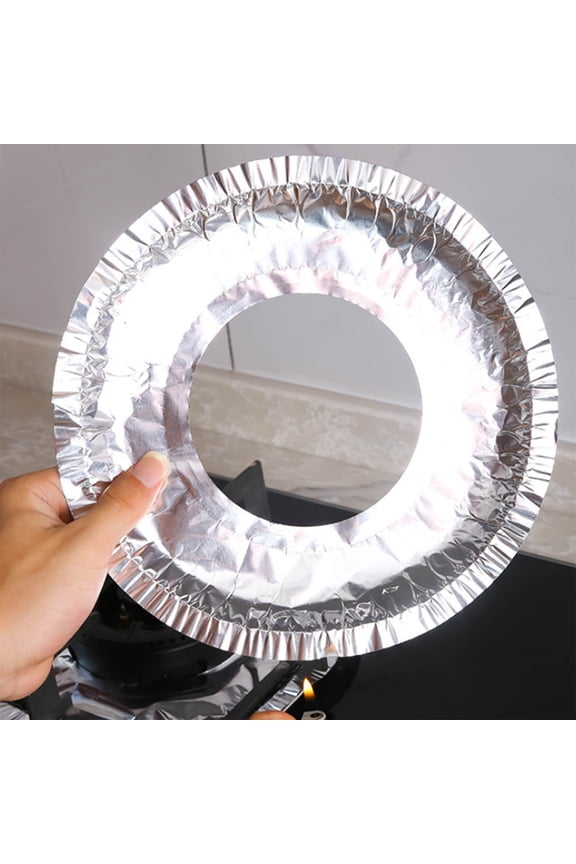 Liquidation Supermarket Special Gas Stove Oil-Proof Pads, Round Stove Tops, Tin Foil Gas Stove Cleaning Trays A 10Pc High Temperature And Fireproof Cooker Oil Proof Pad Round Cooktop Tinfoil Co