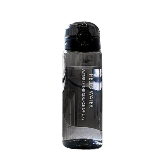 Uioepy Liquidation The Water Bottle Is Transparent Black. Gym Travel Frosted Plastic Clear Sports Water Bottle Drinking Cup Leakproof Drinking Bottle White Glass&Bottle Kitchen Cups