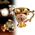 thumbnail image 1 of Uioepy Qianlong Cup Antique Ornaments European Style Creative Retro Baijiu Cup Handle Cup Metal Handicraft Gift Home Decoration Tea Cup Home and Kitchen B , 1 Wine Glass off Promotions, 1 of 9
