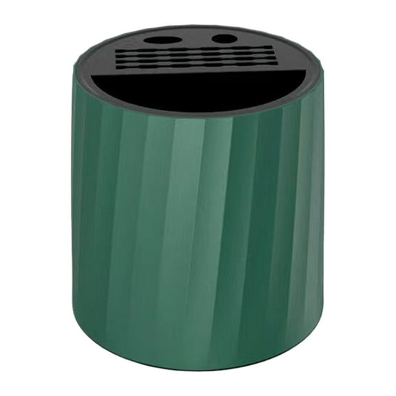 Uioepy Storage Stand 360 Rotation Cylinder Kitchen Cutter Holder Multiple Slot Block Holder for Chopsticks Spoons Forks Home and kitchen Green, a knife storage bucket