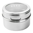 thumbnail image 1 of Uioepy Tanks Stainless Storage Containers Transparent Home and kitchen Silver, 1 spice jar, 1 of 6