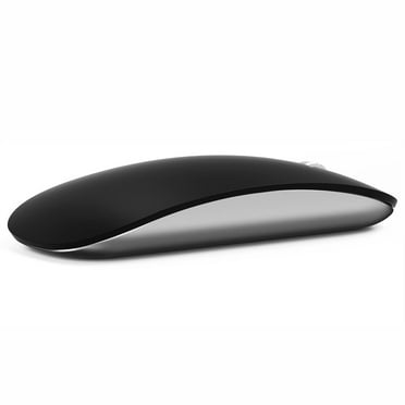 Uiosmuph Bluetooth Wireless Mouse USB C Rechargeable Silent Mouse with USB Receiver Black