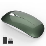 Uiosmuph Wireless Mouse Rechargeable Computer Mouse Silent with USB Nano Receiver