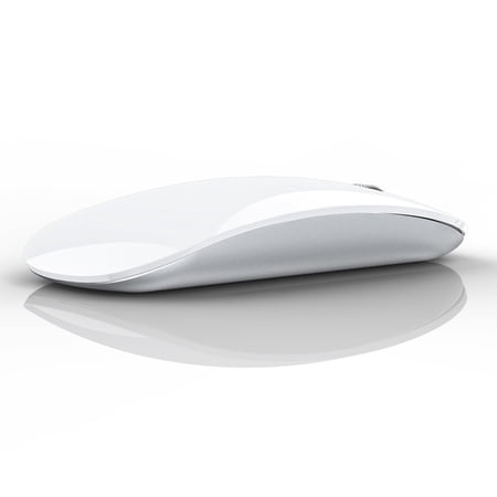 Uiosmuph Wireless Mouse Rechargeable Computer USB C Mouse Silent 2.4GHz Optical with USB Nano Receiver and Type C Receiver for Laptop/Mac/PC - White price history and forecast - Uiosmuph U11