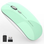 Uiosmuph Wireless Mouse Silent Rechargeable Computer Mouse with USB Nano Receiver