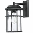 thumbnail image 1 of Uixe Outdoor Light Fixtures, Exterior Black Wall Sconce w/Seeded Glass, 1 of 8