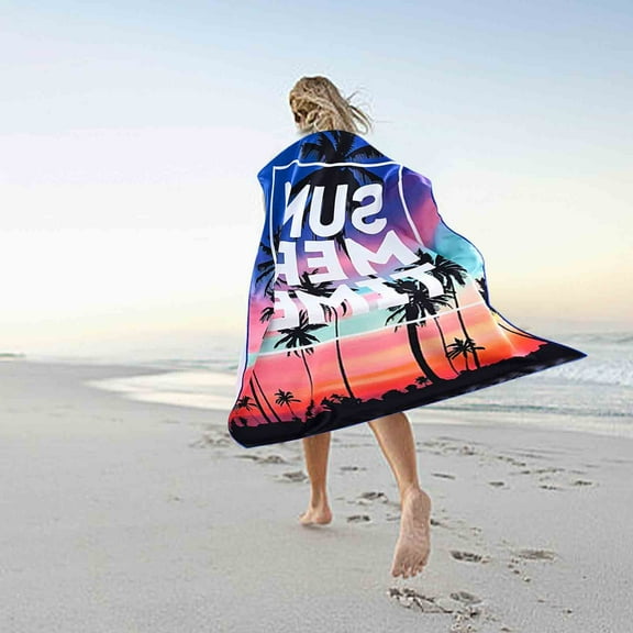 Uiz Merueh Beach Towels Clearance Microfiber Beach Towels Microfiber Thin Lightweight Quick Dry Absorbent Compact Towels for Swimming Pool Camping Beach Accessories