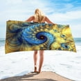 thumbnail image 1 of Uiz Merueh Beach Towels Plus Size Towels Large Microfiber Sand Free Towels for Adult Quick Dry Travel Camping Beach Accessories Vacation Essential Gift, 1 of 7