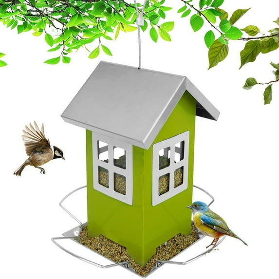 Tupukom Bird Feeders Squirrel Proof Weatherproof Outdoor Bird Feeder Garden Décor, Gifts for Mom Grandma Women