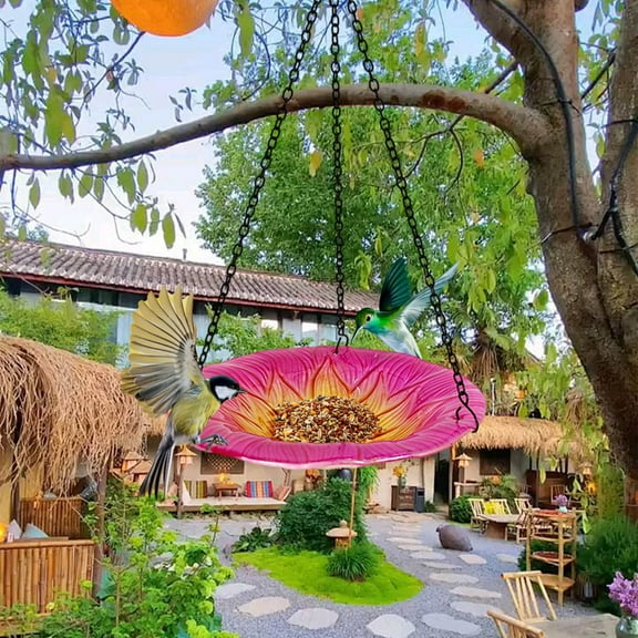 Uiz Merueh Bird Feeders Large Bird Feeders for Outdoors Garden Gifts for Women Mom Friends Birds Lovers Decoration for Yard,Patio,Lawn,Christmas