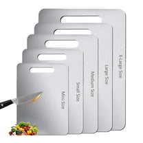 Uiz Merueh Clearance Titanium Cutting Board 2025 New Upgrade 100% Pure Titanium Cutting Boards for Kitchen - Double-Sided Food-Grade titanware Cutting Board Non-Stick Durable and Easy to Clean