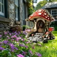 thumbnail image 1 of Uiz Merueh Decorative Garden Stakes Mushroom Fairy House for Outside Garden Lawn Walkway Patio Yard Backyard Plant Decoration, 1 of 9