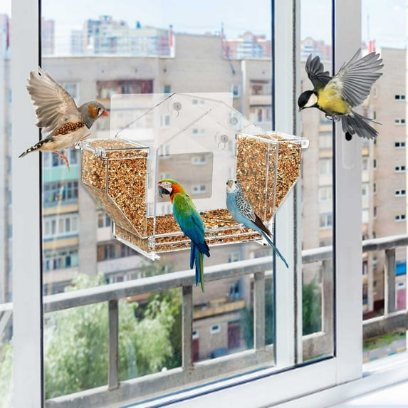 Uiz Merueh Hanging Bird Feeder Hopper Bird Feeders for Outdoors Garden Gifts for Women Mom Friends Birds Lovers Decoration for Yard,Patio,Lawn,Christmas