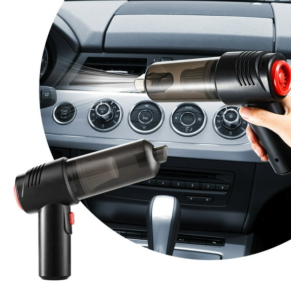 Uiz Merueh Mini Car Vacuum Handheld Vacuum Cleaner Cordless Powerful Suction Hand Vac Small Lightweight Hand Car Vacuum Rechargeable for Pet Hair, Home, Office