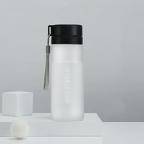 Uiz Merueh Tritan Clear Water Bottle | BPA Free 20oz Sports Water Bottle | Leak Proof Re-Usable Flip Top Plastic Drinks Bottles for School, Office, Gym, Cycling