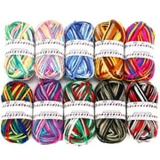 Uiz Merueh Yarn Skeins Assorted Colors Crochet Yarn,Acrylic Yarn Skeins Includes 650 Yards，Acrylic Soft Yarn for Knitting Crochet and Crafts
