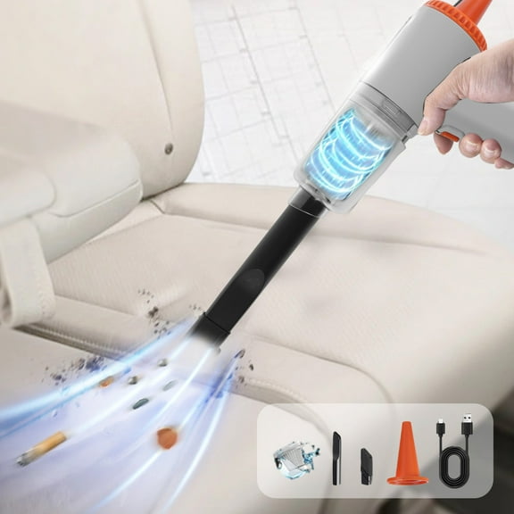 Uiz Merueh handheld Car Vacuum Handheld Vacuum Cleaner Rechargeable Lightweight Cleaner for Cars, Homes, Pets, and Offices