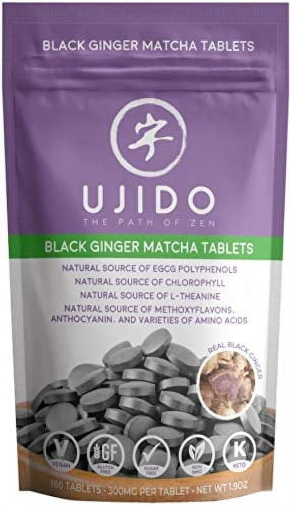 Ujido Black Ginger Matcha Tablets Real Black Ginger Real Matcha GlutenFree and Keto