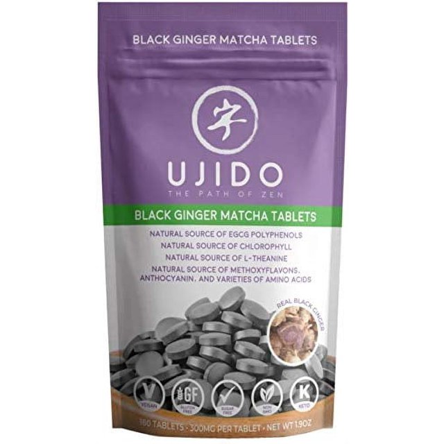 Ujido Black Ginger Matcha Tablets Real Black Ginger Real Matcha