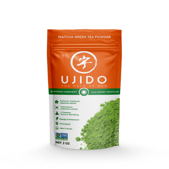 Ujido Summer Harvest Culinary Matcha, 2 oz., 46 Servings  Culinary Grade Japanese Matcha Powder  Gluten Free & Keto Friendly  Smooth, Mellow Flavor  for Teas, Lattes, Cooking, & Baking