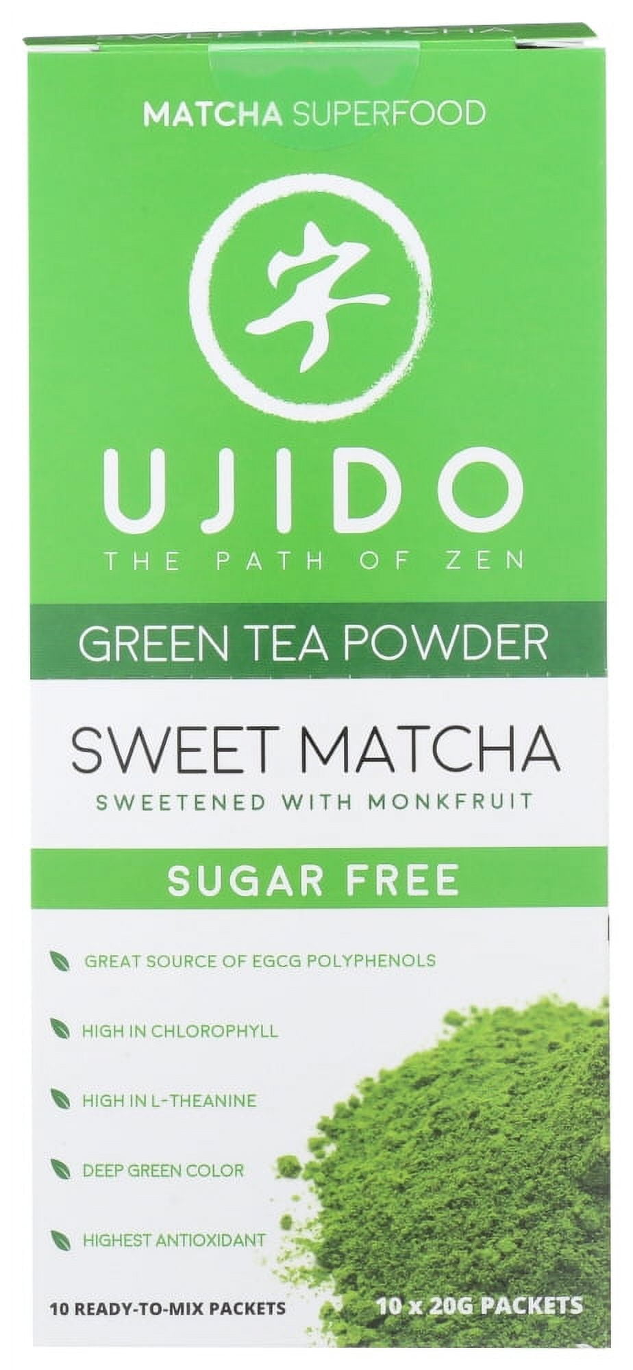 Ujido Sweet Matcha Green Tea Powder, 10 Pkt