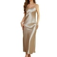 thumbnail image 1 of Ujnder Women's Nightgown French Style Slim Fit Long Minimalist Homewear Light Gray L, 1 of 5