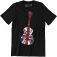 thumbnail image 1 of Uk Acoustic Guitar Flag - Musician Festival Men'S T-Shirt Tee All Size S-5XL, 1 of 4