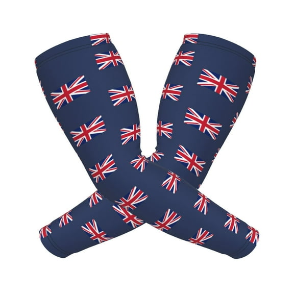 Uk Flag Union Jack Sports Compression Arm Sleeves Football Baseball Basketball Cycling Tennis For Men Women