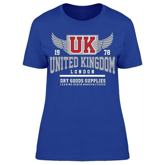 Uk London Dry Goods Design T-Shirt Women -Image by Shutterstock, Female Large