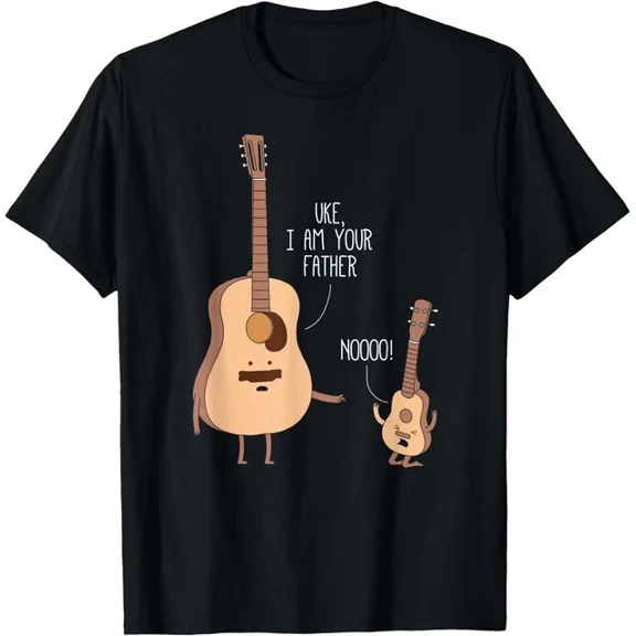Uke I Am Your Father Ukulele Guitar Music Creative Style For Special Occasions T-Shirt, Size S-5XL