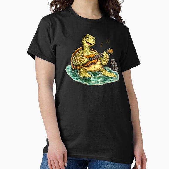 Uke Life Turtle – Ukulele Turtle Design H5363, for Unisex – Extended Sizes Up to 5XL