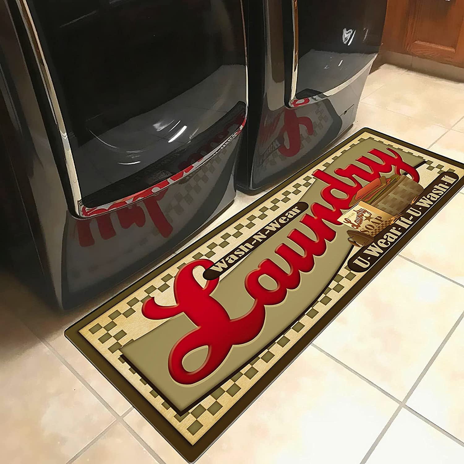 Ukeler Anti Fatigue Laundry Room Rug Runner Nonslip Comfort Mats for Laundry Room, 20''×59