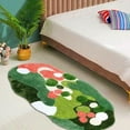 thumbnail image 1 of Ukeler Moss Area Rugs for Girls Bedroom Living Room, Soft Shaggy Kids Rug Non Slip Cute Moss Runner Rugs for Bathroom Kids Room Nursery Dorm, Bathtub Rug 63"×31", 1 of 8
