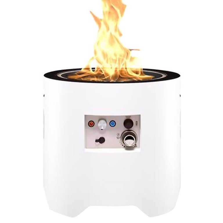 Ukiah Voyager 20 in. W Stainless Steel Round Electric Fire Pit