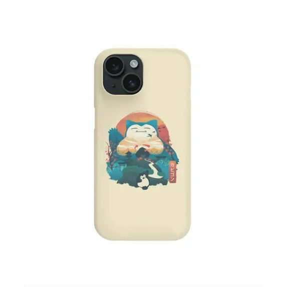 Ukiyo-e Kabigon Snorlax Pokemon Japanese Woodblock Art A571 Protective Case for iPhone 17 16 15 14 13 12 11 Pro Max