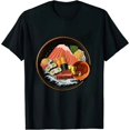 thumbnail image 1 of Ukiyo-e The Great Wave Of Kanagawa Japanese Ramen Noodles T-Shirt, 1 of 5