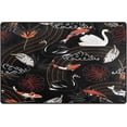 thumbnail image 1 of Ukiyoe Fish Swan Area Rugs Colorful Large Non-Slip Floor Mat Decorative Carpets Doormat for Kitchen Living Dining Dorm Playing Room Bedroom 60 x 39inch, 1 of 7