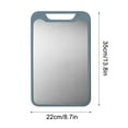 thumbnail image 1 of Uklsqma 304 Stainless Steel Cutting Board for Kitchen | 8mm Thick Food-Grade Chopping Board for Meat, Fruit & Vegetables | Dishwasher Safe & Hangable | 13.8 x 8.7 Inches, 1-Pack, 1 of 5
