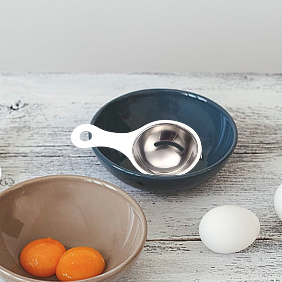 Uklsqma 304 Stainless Steel Egg White Separator, Durable Rust-Proof Kitchen Tool for Efficient Baking, Cooking & Easy Yolk Separation, Dishwasher Safe