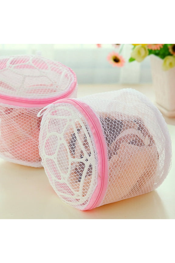 Cleaning Mesh Bag | Fine Mesh Washing Bag for Bras & Underwear | Protective Laundry Bag with Plastic Frame | 15x15cm | 1 Piece