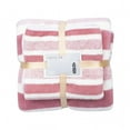 thumbnail image 1 of Uklsqma Coral Velvet Striped Bath Towel Set | 2-Piece Gray Towels | Thickened & Highly Absorbent | 28.74x51.18 Inch & 13.77x29.52 Inch | Soft Cotton for Spa, Gym & Home, 1 of 1
