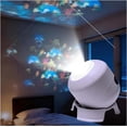 thumbnail image 1 of Uklsqma Dynamic Rotating LED Projector Light, USB Rechargeable Night Lamp with Snowflake & Patterns, 3.9 x 3.3 x 3.8 Inches | 360° Rotating Projection, Multi-Angle Base for Bedroom, Party, 1 of 5