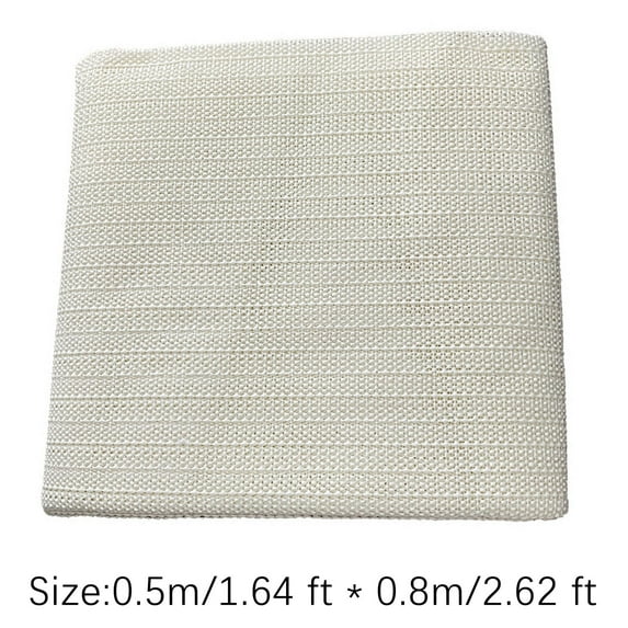 Uklsqma Non-Slip Carpet Pad | Thin Mesh Grip Mat for Area Rugs on Hardwood Floors | Protective Cushioning & Sound Insulation | White | 1-Pack