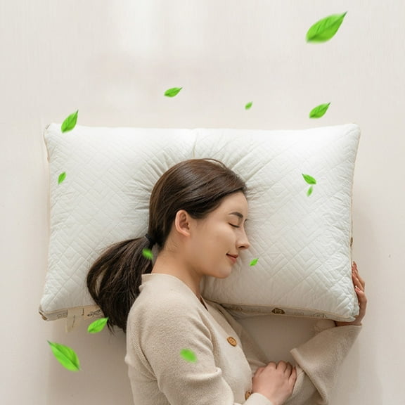 Uklsqma Soy Fiber Pillow for Sleeping | Soft, Breathable | 20x30 Inch Standard Size Bed Pillow | 1 Piece