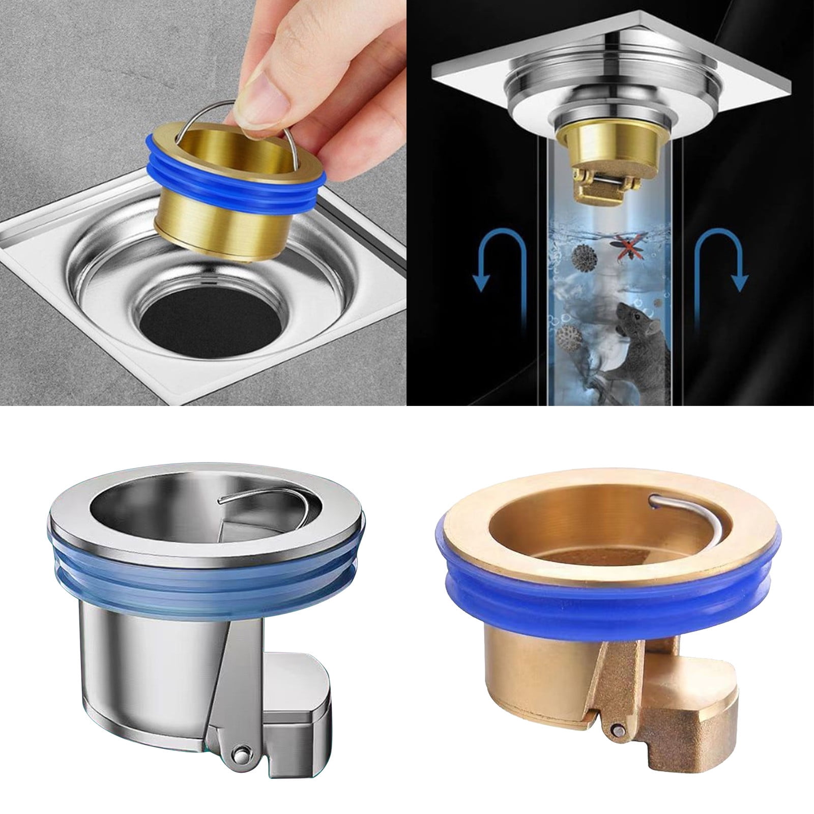 Uklsqma Toilet Drain Valve, Deodorizer, Bathroom Floor Seal, Anti-odor ...