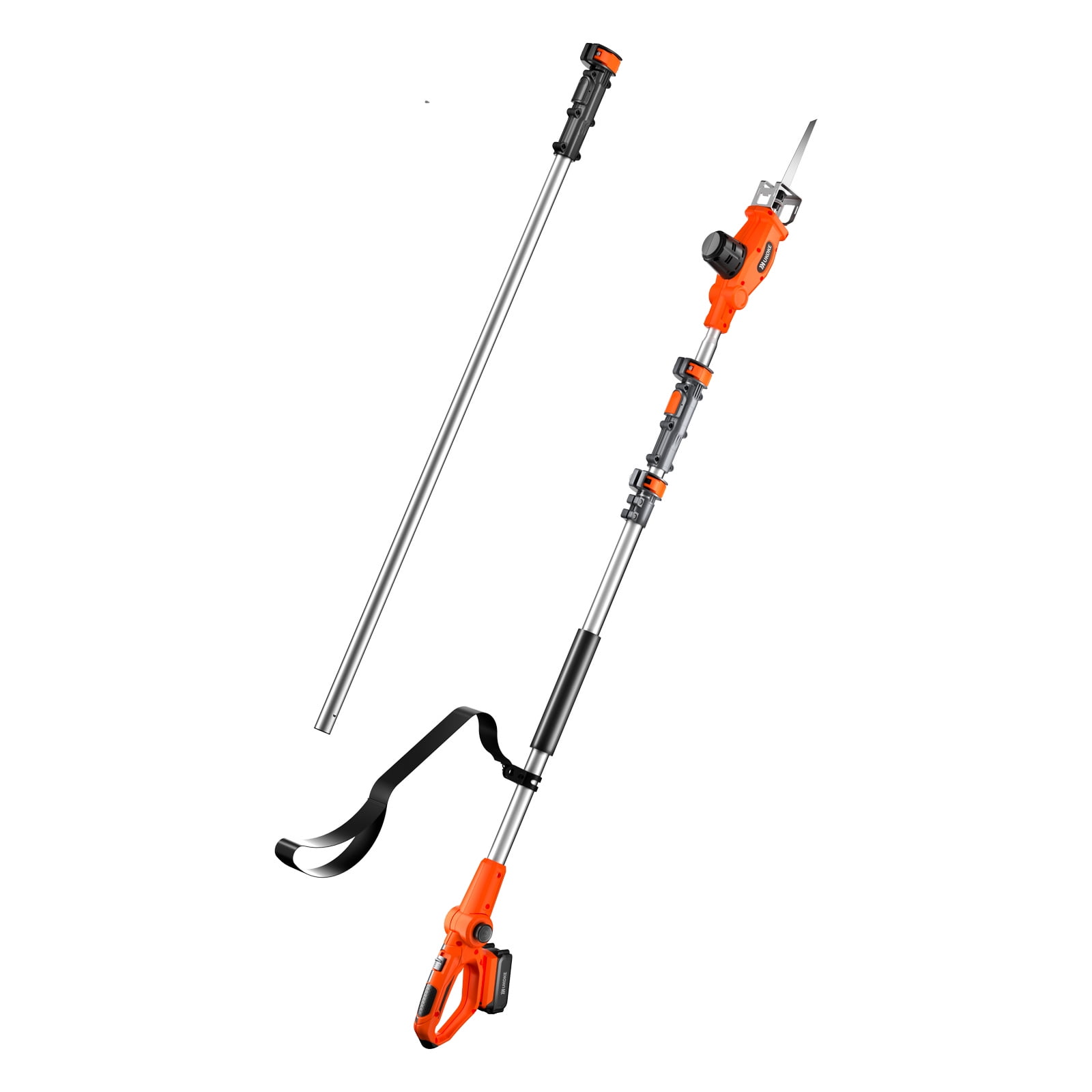 VEVOR 20V Cordless Hedge Trimmer, 18 inch Double-edged Steel Blade, Pole Hedge  Trimmer Kit 20V Battery, Fast Charger Included, 74-94 Telescoping Design  for High Branches