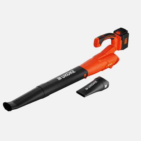 Ukoke Powerful 40V Brushless Cordless Blower (130 MPH / 550 CFM) ,for Blowing Snow Debris, Leaves, and Dust 2.0Ah Battery and Charger Included